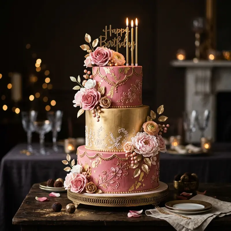 Luxury Custom Birthday Cake